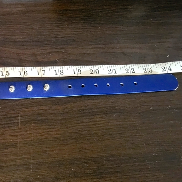 Spiked leather dog collar BNWT - Picture 4 of 4